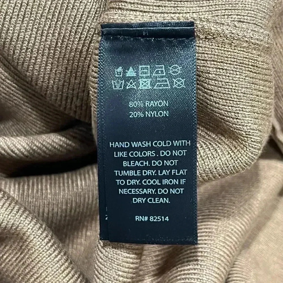 HOUSE OF HARLOW 1960 ‎ Ribbed Brown One Shoulder Strap Dress Size M - Picture 6 of 6